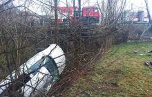 Місце ДТП у Воловці
